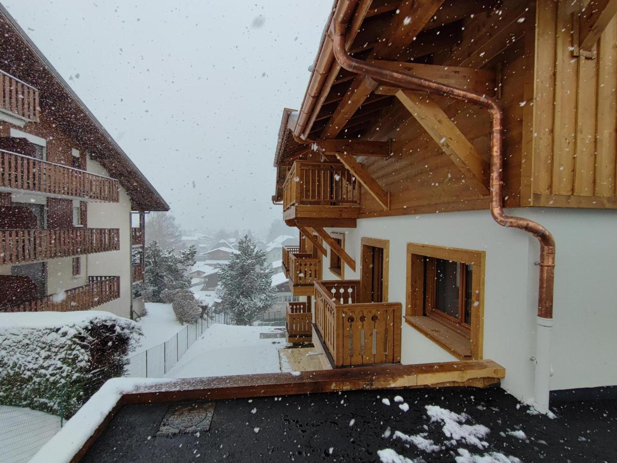 Appartement Familial Neuf Pres Du Village, 3 Chambres, Balcon Sud, Parking, Proche Ski-Bus, Samoens - Fr-1-642-80 المظهر الخارجي الصورة